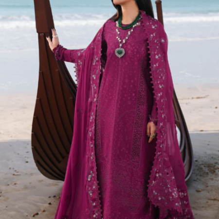 Qalamkar Embroidered Lawn Suit SA-01 ZARA