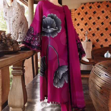 MariaB 3 Piece Unstitched Embroidered Lawn Suit