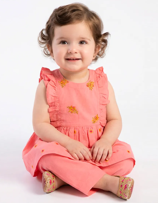 J. PINK LAWN EMBROIDERED 2PC STITCHED