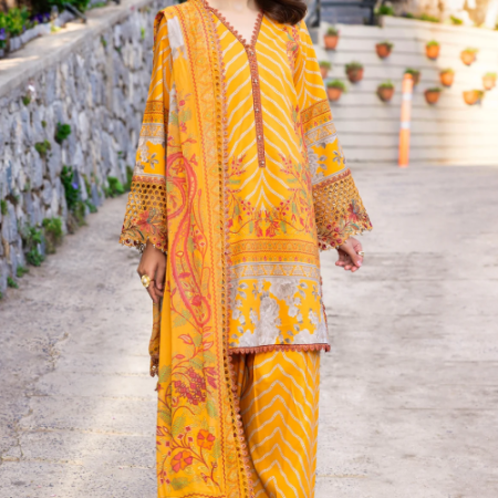 Charizma 3-PC Unstitched Embroidered Lawn