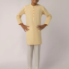 J. YELLOW COTTON KURTA