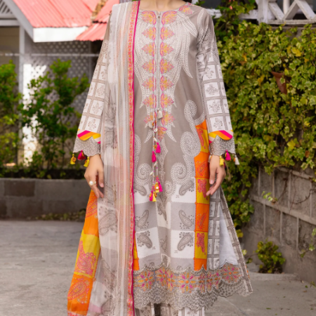 Charizma 3-PC Unstitched Embroidered Lawn Collection