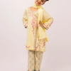 J. YELLOW DOBBY EMBROIDERED STITCHED 3PC