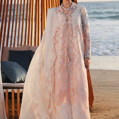 Qalamkar Embroidered Lawn Suit SA-06 MAHUR