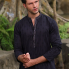 J. black schiffli cotton formal kurta