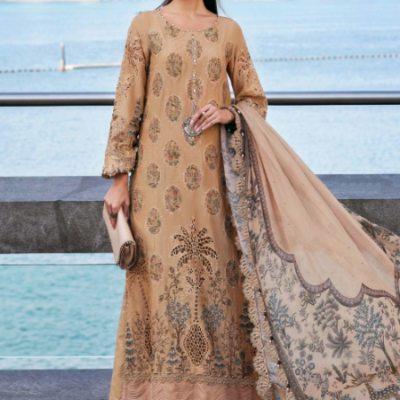 MariaB Embroidered Jacquard Lawn Suit April 2026