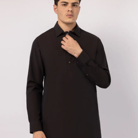 J. BROWN COTTON PLAIN KAMEEZ SHALWAR