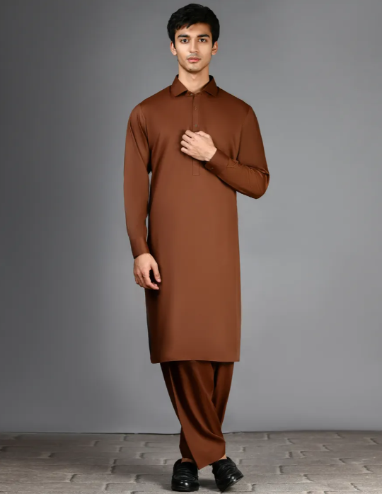 J. BROWN BLENDED CASUAL KAMEEZ SHALWAR