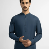 J. BLUE COTTON PLAIN KAMEEZ SHALWAR
