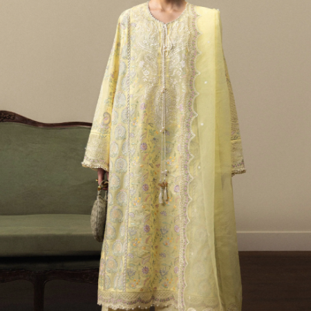 Zara Shahjahan Hinata-D3 Embroidered Lawn