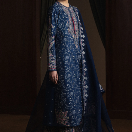 Zara Shahjahan Kashmiri chikankari embroidery Lawn