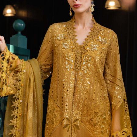 MariaB 3 Piece Unstitched Embroidered Lawn Suit