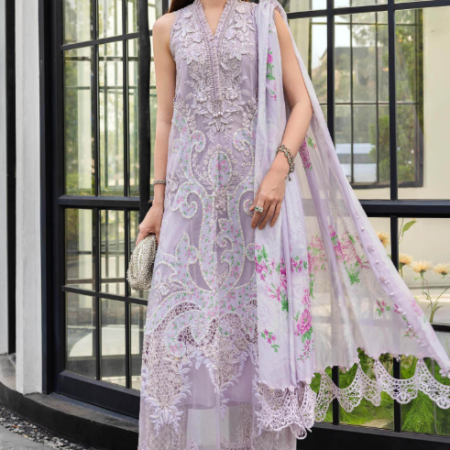 MariaB 3 Piece Unstitched Embroidered Lawn Suit