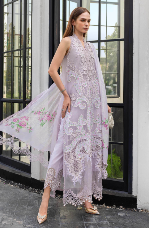 MariaB 3 Piece Unstitched Embroidered Lawn Suit
