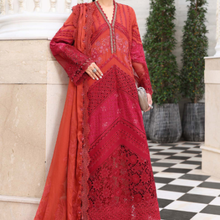 MariaB 3 Piece Unstitched Embroidered Lawn Suit