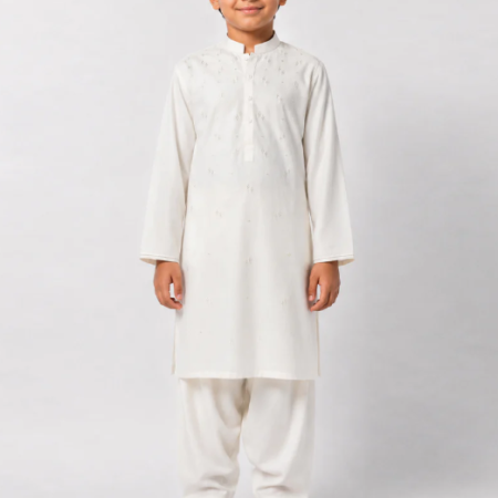 J. white formal kameez shalwar