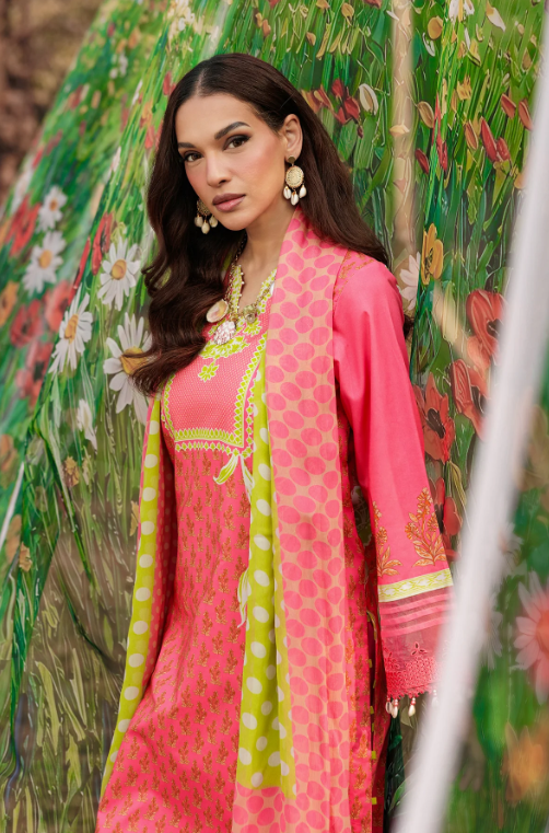Charizma 3-PC Unstitched Embroidered Lawn Collection CC6-18