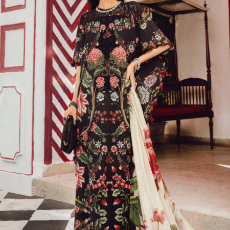 MariaB 3Piece Unstitched Embroidered Cambric Suit