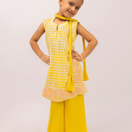 j. yellow lawn embroidered stitched 3pc