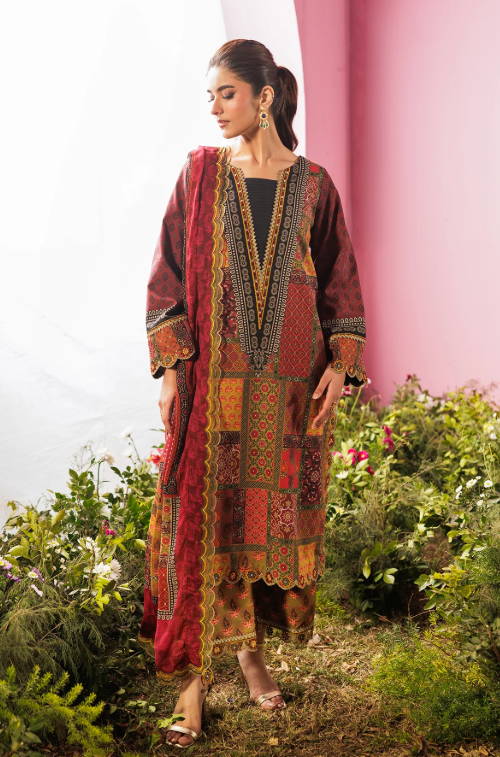 Charizma 3-PC Unstitched Embroidered Lawn Collection CC6-16