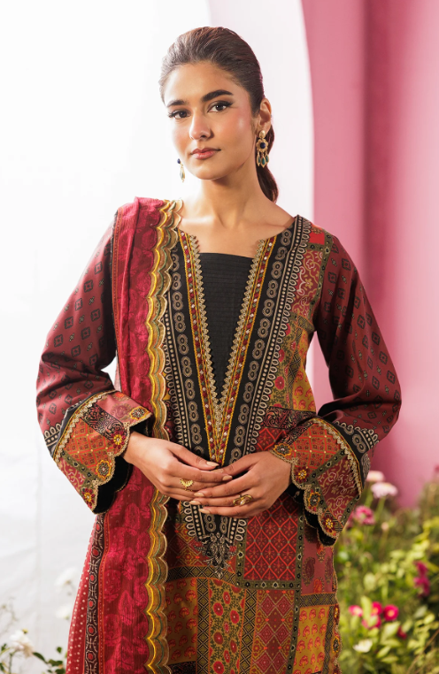 Charizma 3-PC Unstitched Embroidered Lawn Collection CC6-16