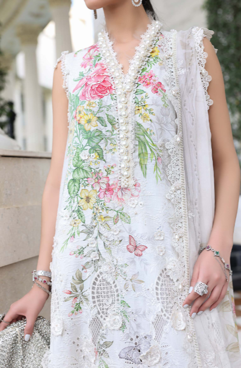 MariaB 3 Piece Unstitched Embroidered Lawn Suit