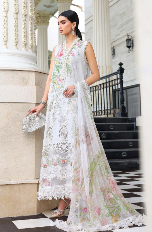 MariaB 3 Piece Unstitched Embroidered Lawn Suit