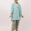 J. blue lawn embroidered stitched 3pc