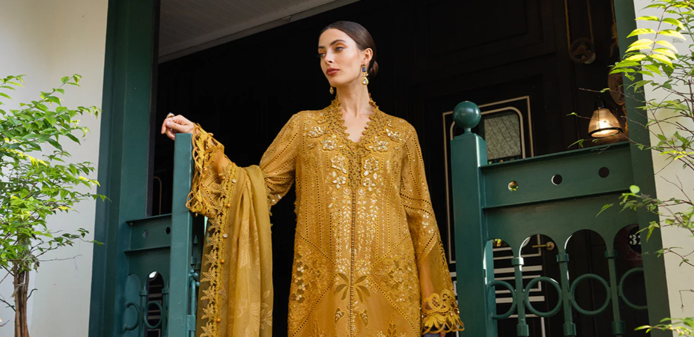 MariaB 3 Piece Unstitched Embroidered Lawn Suit