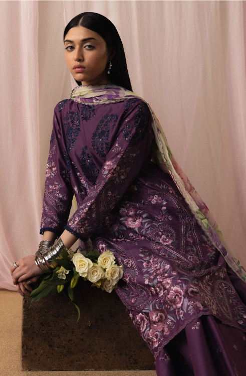 Zara Shahjahan Lawn Sumire-D2