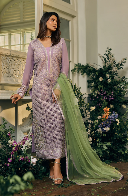 Charizma 3-PC Unstitched Luxury Collection CCE6-04