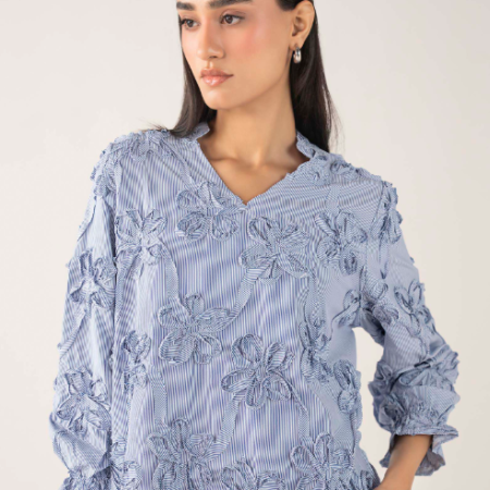 MariaB Floral Embroidered Top