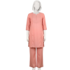 J. pink dyed embroidered 2pc stitched