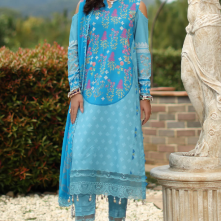 3-PC Unstitched Embroidered Lawn CH6-19