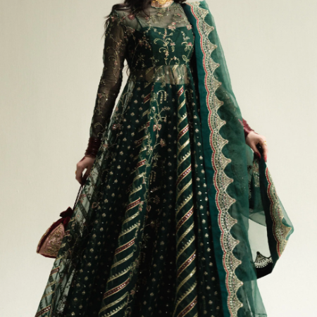 Zara Shahjahan Korean raw silk lehenga Bayaan