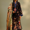 Unstitched Embroidered 3 Piece Muzlin Suit