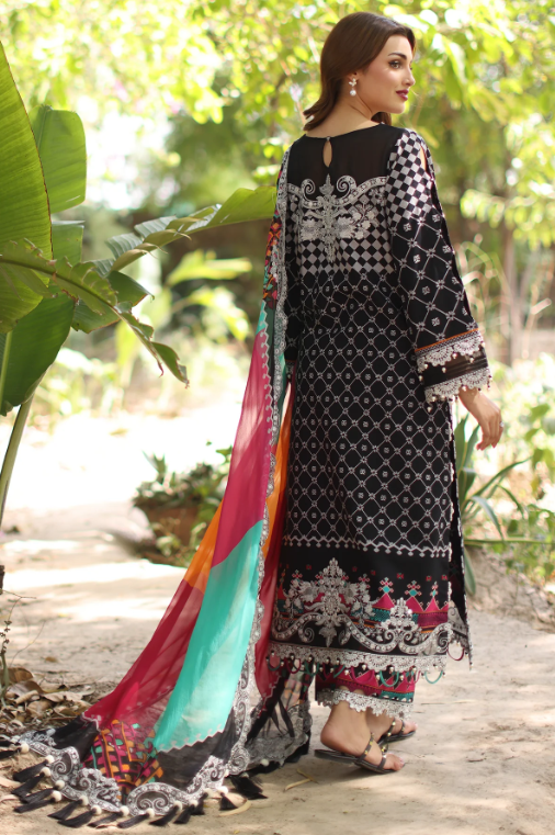 3-PC Unstitched Embroidered Lawn CH6-17