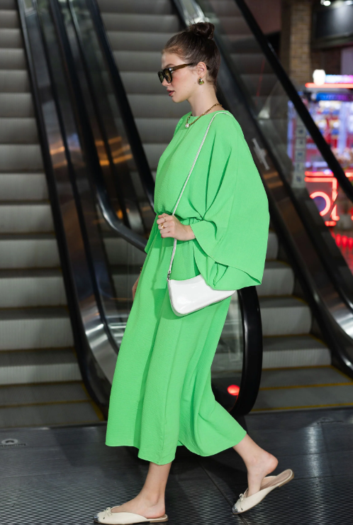 mariaB Batwing-Sleeve Dress