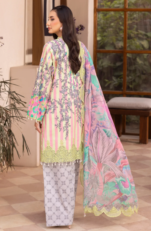 3-PC Unstitched Embroidered Lawn CH6-16
