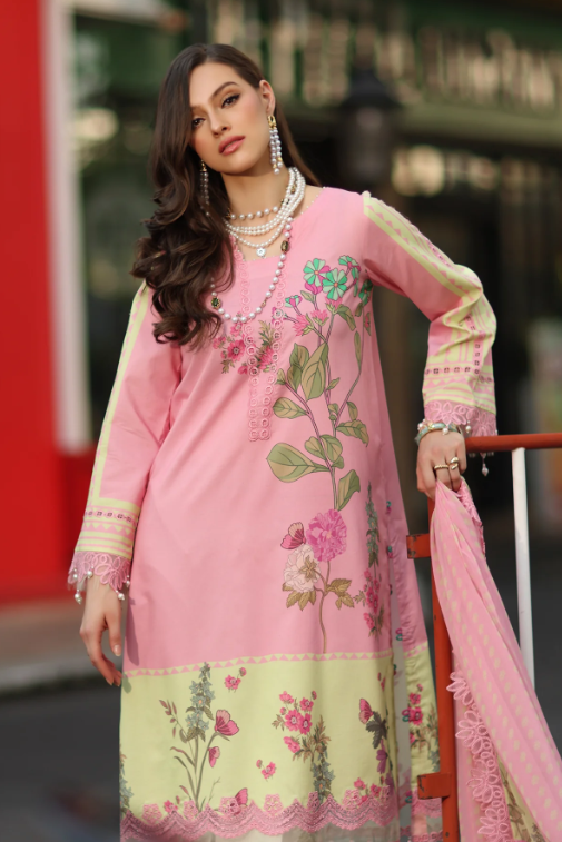 3-PC Unstitched Embroidered Lawn CH6-14