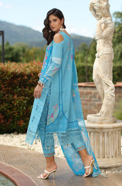 3-PC Unstitched Embroidered Lawn CH6-19