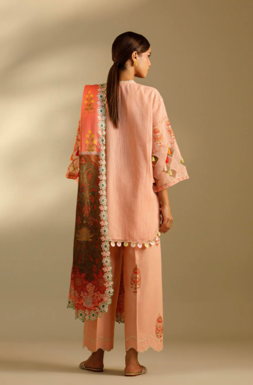 Sana Safinaz Unstitched Embroidered 3 Piece Muzlin Suit