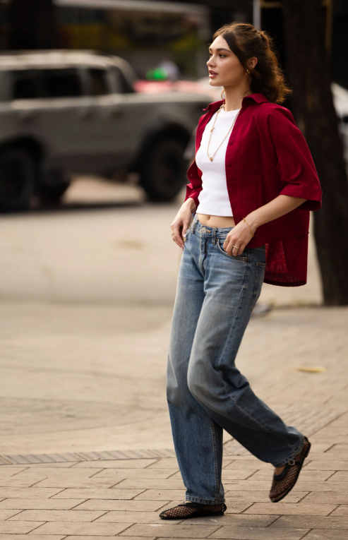 MariaB Casual Button-Down Top
