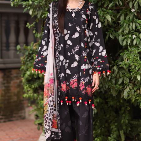 3-PC Unstitched Embroidered Lawn CH6-21