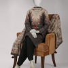 black jacquard digital printed zari tar unstitched 3pc