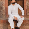 white latha unstitched fabric