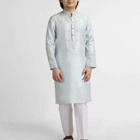 ice blue formal kurta