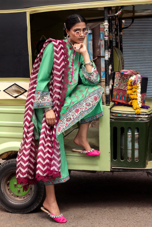 Unstitched Printed 3 Piece Lawn Suit