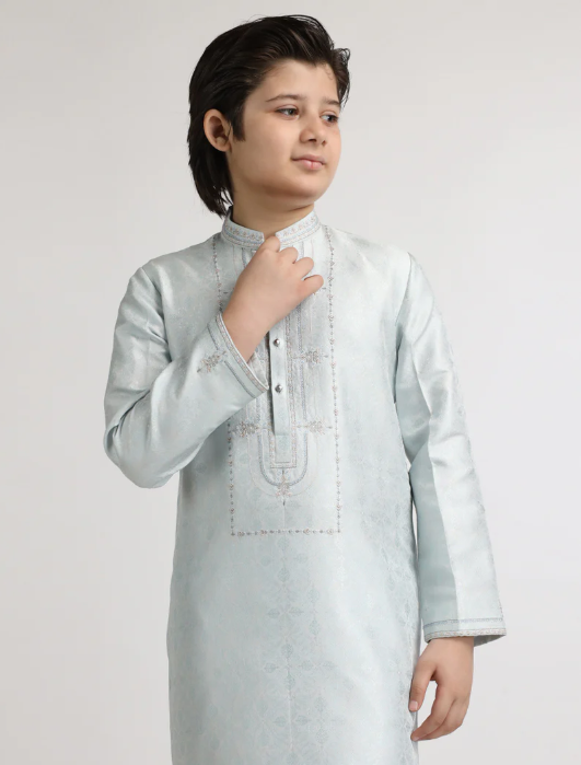 ice blue formal kurta