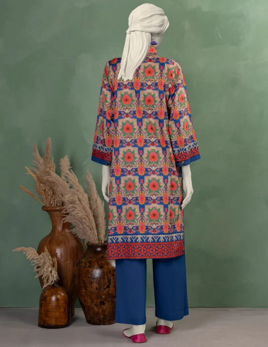 multicolor lawn printed unstitched 2pc